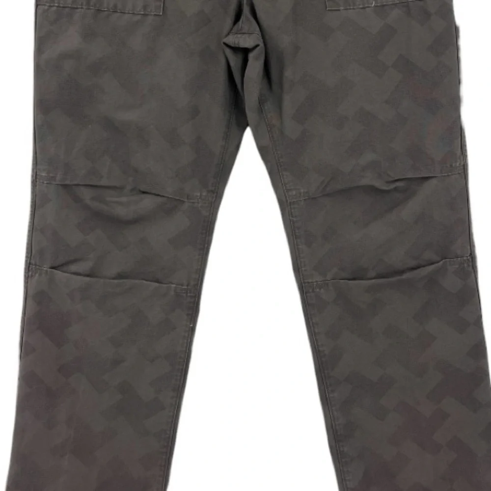 KEY US Men’s Graphite Rip Stop Double Knee Dungaree Straight Work Pants